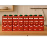 "Pomi Passata di Pomodoro - Confezione da 8 Brik da 750ML - 100% Pomodoro Italiano, Gusto Autentico e Naturale per Ricette di Qualità"