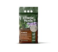 Pomice Il Paese Verde. Substrato naturale vulcanico ideale per chi vuole coltivare piante sane e rigogliose. Sacco da 5 litri.