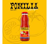 Pomilia Passata di Pomodoro 1100ml (690g) x 12 bottiglie, 100% Pomodori