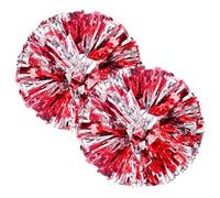 Pomm PommS Cheerleading - 2 pcss lucido ragazza Pom | accessorio Cheeroutfit Team Color Dance , Cheerleading Squad Spirited Fun Pompoms, accessorio per feste dance sport per ragazze
