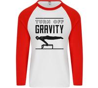 Pommel Cavallo Ginnastica Giro Spento Gravità Uomo L/S Baseball T-Shirt