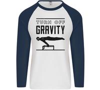 Pommel Cavallo Ginnastica Giro Spento Gravità Uomo L/S Baseball T-Shirt