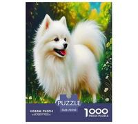 Pommern Puzzles Familien-Puzzlespiel Heimdekoration 1000-teiliges Herausforderndes Netter Hund Puzzle Für Damen, Herren, Kinder Ab 14 Jahren 70x50cm/1000pcs