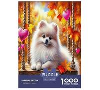 Pommern Puzzles Perfekt Für Spieleabende Heimdekoration 1000 Stück Herausforderndes Netter Hund Puzzle Für Damen, Herren, Kinder Ab 14 Jahren 70x50cm/1000pcs