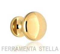 Pomo Fisso per Porta Stile Classico Antico, Finitura Oro Nuovo per porte interne