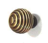 Pomo fisso per porte o portoncini - in ottone - OMP PORRO serie 0107 -più misure