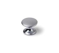 Pomo Rei 756 Argentato Metallo Ø 33 x 27 mm 4 Pezzi