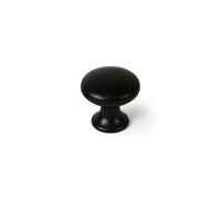 Pomo Rei 760 Nero Metallo Ø 25 x 24 mm 4 Pezzi