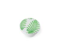 Pomo Rei e295 Verde legno di faggio Ø 38 x 22 mm [2 Unità]