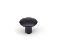 Pomo Rei e774g Nero Metallo Ø 35 x 29 mm [2 Unità]