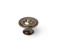 Pomo Rei Metallo Consumato Ø 35 x 26 mm Rotondo Finitura invecchiata 4 Pezzi