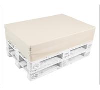 pomodone Cuscini per Pallet Legno Epal 120x80 Divano da Esterno Impermeabile Lavabile in Ecopelle Nautica Resistente ai raggi UV Made in Italy Bianco