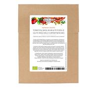 Pomodori, basilico & prezzemolo (Bio) - Set di semi con 5 piante adatte alla coltivazione mista