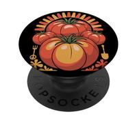 Pomodori cimelio Giardinaggio Verdura Coltivare Frutta Pomodoro 60s PopSockets PopGrip Adesivo