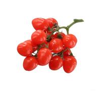Pomodoro artificiale con texture e aspetto naturale, 19 cm, mazzo di frutta decorativo per merchandising visivo e artigianato (rosso)