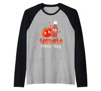 Pomodoro Passata Family Gathering Salsa di Pomodoro Day Spice Maglia con Maniche Raglan