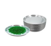 Pomoflexi 50 Pz Pani di Campionamento In Alluminio Usa e Getta Vassoi Rotondi per Analizzatore di Umidità Piatto per Bilancia da Laboratorio