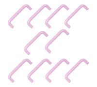 POMOLINE 10 Un. Maniglie Mobile Bambino Piccolo resine ABS Rosa Chiaro - Distanza tra Le Viti 96MM
