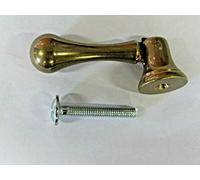 Pomolo a battaglio per mobile altezza 45 millimeters in zama colore ottone lucido