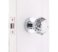 Pomolo della porta con serratura interna Maniglia della serratura della porta in cristallo di moda, maniglia della porta della cucina senza chiave domestica, utilizzare lo spessore della porta 35-50 m