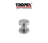 Pomolo fisso C98 Tropex Ø 50 Acciaio inox satinato art. 2100