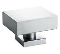 POMOLO FISSO FENIX SICMA 65x80mm CON ROSETTA QUADRA 45x45mm CROMO SATINATO