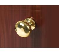 POMOLO FISSO PONZA VI.TEL. D. 65mm CON ATTACCO A 2 VITI ORO LUCIDO