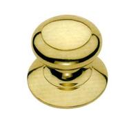 Pomolo Modello Spagna per Portoncino in Ottone Lucido Ø 72 mm Base 2 Pezzi