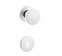 Pomolo modello tondo con quadro rosette patent argento Argento