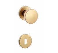 Pomolo modello tondo con quadro rosette patent bronzata Bronzo