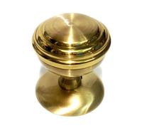 Pomolo per porta Cortina Ghidini d. mm.70 Ottone lucido/satinato pomolo fisso