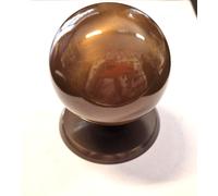 Pomolo Pomo Fisso Porta Portone Ottone Bronzato mm. 80X80 MARIVA