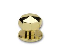 Pomolo Pomo Per Porta Portincini Ottagonale Ottone Lucido Mm 70