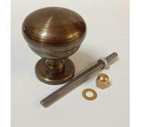 POMOLO POMO PER PORTA PORTONCINO BRONZO Ø MM.70 BARRA FILETTATA DADO CIECO