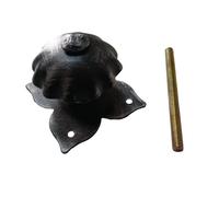 POMOLO POMO PER PORTA PORTONCINO FERRO BATTUTO Ø MM. 65 CON BARRA FILETTATA MA8