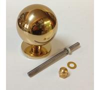 POMOLO POMO PER PORTA PORTONCINO ORO Ø MM. 70 CON BARRA FILETTATA E DADO CIECO