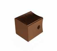 POMOLO POMO QUADRO PER CILINDRO Q8 E PER LIMITATORI IN ALLUMINIO BRONZATO F4