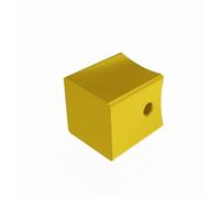POMOLO POMO QUADRO PER CODOLO CILINDRO Q8 E PER LIMITATORI IN OTTONE LUCIDO