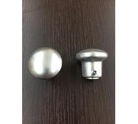 POMOLO POMO SUSY GHIDINI IN ALLUMINIO F1 CROMO SATINATO MM40 Q8 mm ADATTO PER CILINDRI PREDISPOSTI O PER LIMITATORI SU PORTE BLINDATE PZ 1