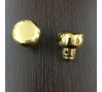 POMOLO POMO UNIVERSAL GHIDINI IN ALLUMINIO OTTONATO MM35 Q8 mm ADATTO PER CILINDRI PREDISPOSTI O PER LIMITATORI SU PORTE BLINDATE PZ 1