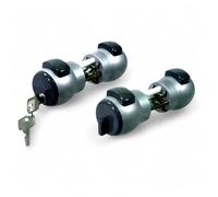 Pomolo premi apri con chiave argento bloccabile interno leva girevole esterno chiave inclusa 2 chiavi