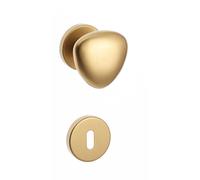 Pomolo tipo cuore con quadro rosette patent bronzata Bronzo