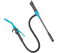 Pompa a batteria portatile Pompa di trasferimento carburante elettrica Pompa a sifone multiuso per carburante Acqua Benzina Automotive Marine Uso esterno Blu Nero Tubo 90 cm