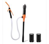 Pompa a batteria portatile, pompa di trasferimento carburante portatile, pompa di trasferimento acqua liquida e carburante fino a 2,2 GPM con flusso controllato e ugello di arresto, tubo extra lungo