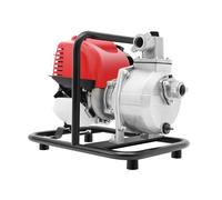 Pompa a benzina a 4 tempi, 1,2 kW, 38 cc, 135 l/min, altezza 30 m, 8 m, avviamento a fune, serbatoio in acciaio/alluminio, 36 x 28 x 32 cm, portatile, per irrigazione, drenaggio, giardino, fattoria