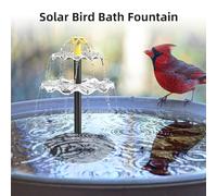 Pompa a fontana da 2,5 W R per uccelli H - 9 ugelli, pompa a fontana alimentata a R per stagni da giardino, piscina, pesce, rium e uso esterno | Pompa R efficiente (BSV-SP006A)