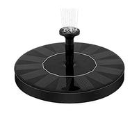 Pompa a fontana solare Ugello girevole Pompa ad acqua ad energia solare Fontana a cerchio galleggiante Bagno for uccelli for piscina con laghetto da giardino Gioco d'acqua giardino(7V 1.4W 16cm)