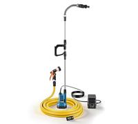 Pompa a immersione a batteria, compatibile con batteria Maki-ta da 18 V, pompa da 300 W, pompa per acqua sporca, portata 5000 l/h, altezza di erogazione 8 m (senza batteria)