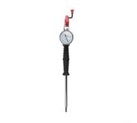 Pompa a mano in acciaio per gonfiaggio pneumatici, 0-220 psi, manometro per un gonfiaggio accurato su auto, camion, moto (con orologio)