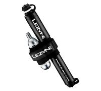 Pompa a Mano Lezyne CNC con Azionamento a Pressione CFH, Sistema 2 in 1, Inclusa Cartuccia CO2 16g, Nera
